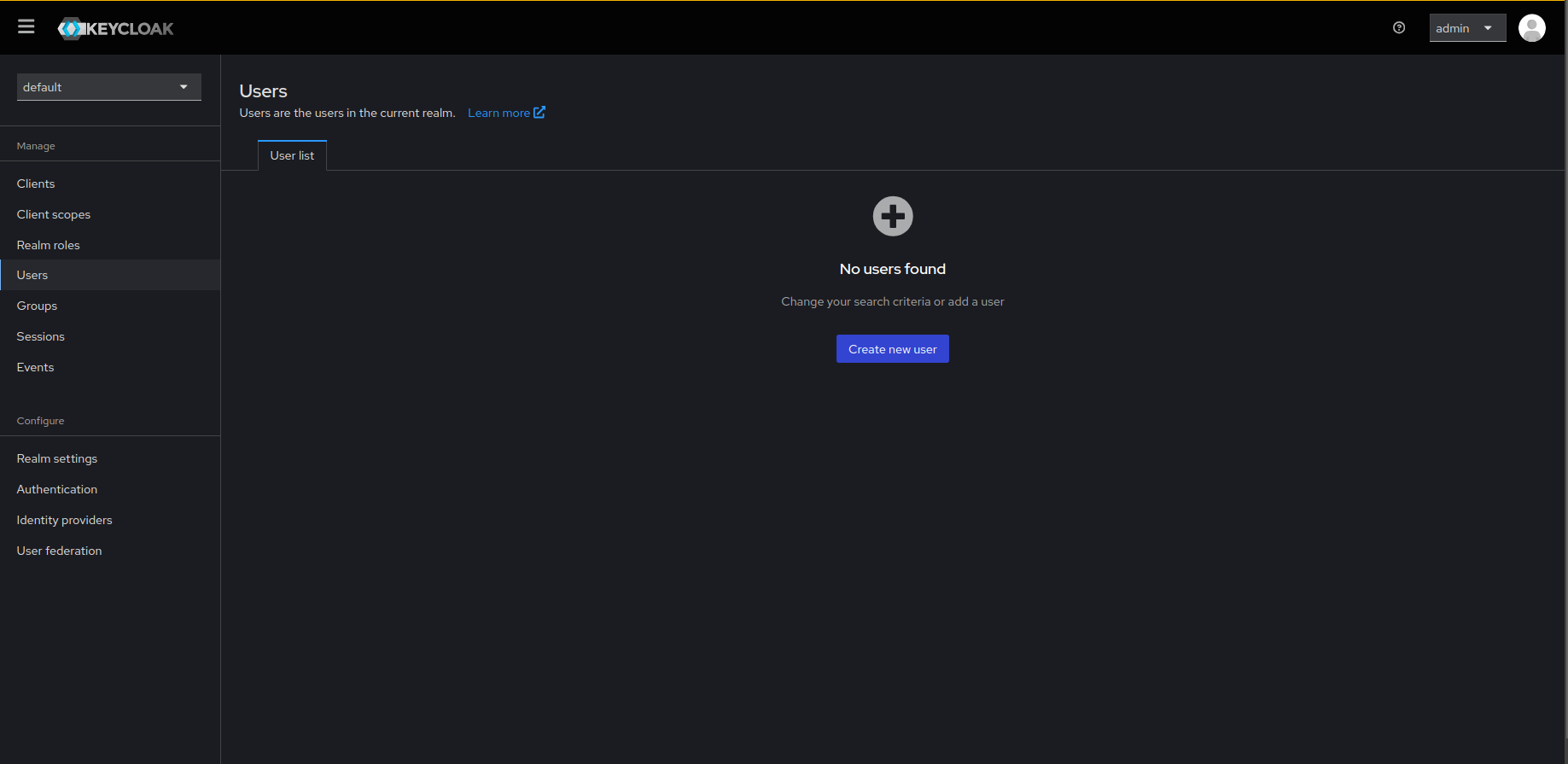 Create New User