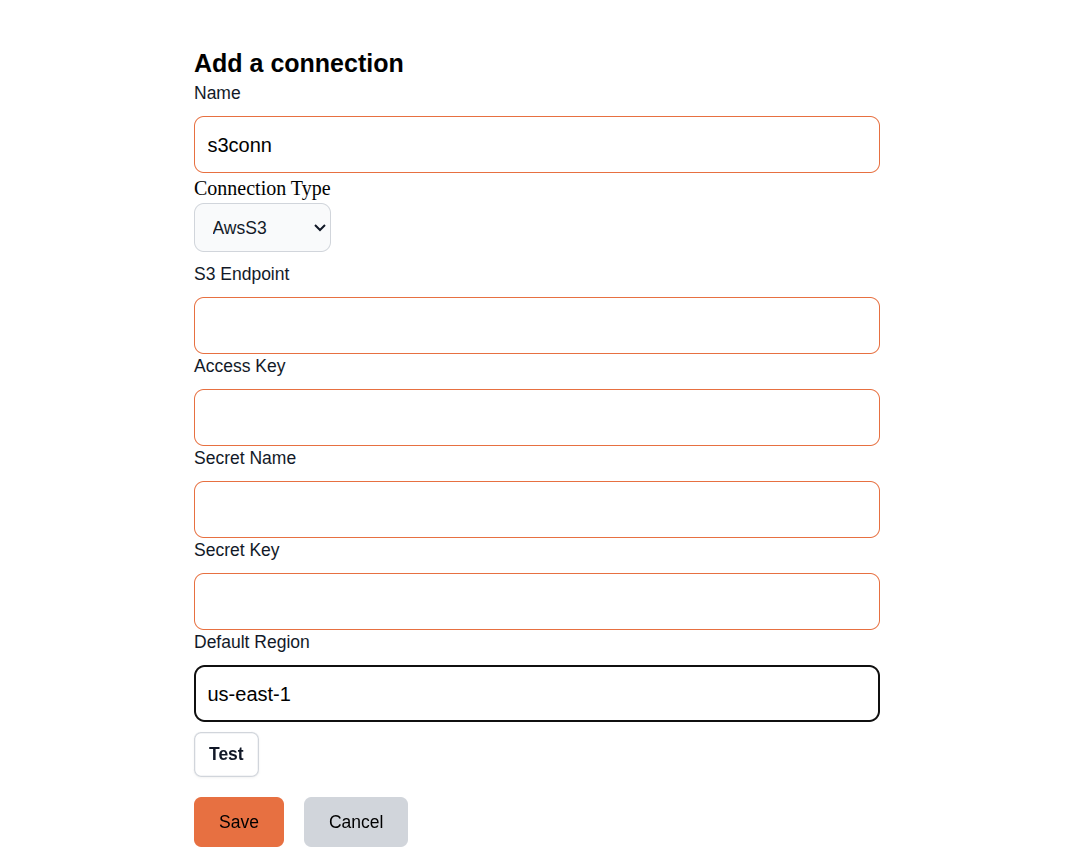 S3ConnectionCreation